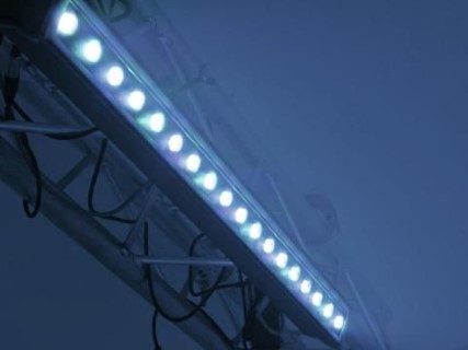 LED wallwasher LED IP T1000 TCL 18x3W 15° black 230V 60W 15° RGB