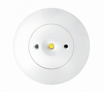 LED security light INTELIGHT Starlet SO, SA, AT, 3h, automatic testing white round 230V 3W 300lm CRI70 IP20 5000K pure white