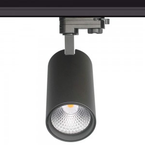 LED track light PROLUMEN Durham black 230V 25W 2500lm CRI90 38° IP20 3000K warm white
