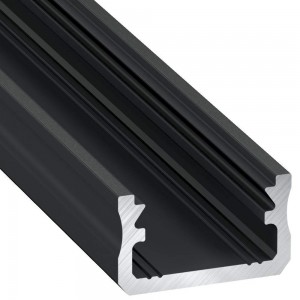 Aluminium profile LUMINES Type A 3m black