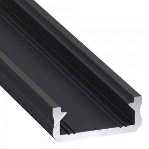 Aluminium profile LUMINES Type D  3m black