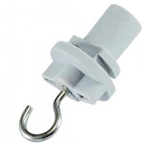 Power track POWERGEAR Hook for luminaire white