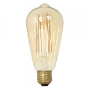 LED lamp Star Trading Filament ST64 Vintage Gold TRIAC 230V 3.7W 240lm CRI90 E27 1800K soe valge
