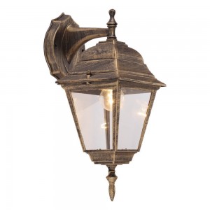 Facade luminaire RIGA WD antique brass 230V E27 IP44