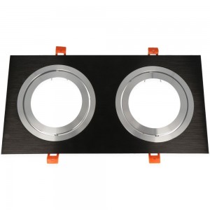 Luminaire frame AR111 x2 black