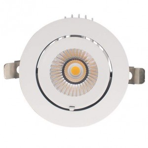 LED downlight PROLUMEN Gimbal COB D138 white 230V 25W 2550lm CRI90 38° IP20 3000K warm white
