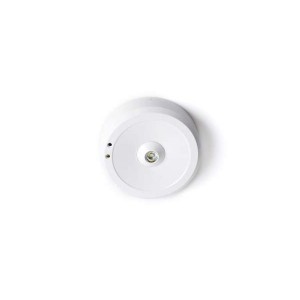 LED security light INTELIGHT Starlet External SC, M/NM, MT, 3h manual testing white round 230V 3W 143lm CRI70 IP41 5000K pure white