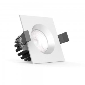 LED downlight PROLUMEN DL104B 2.5 black square 230V 10W 870lm CRI80 36° IP65 3000K warm white