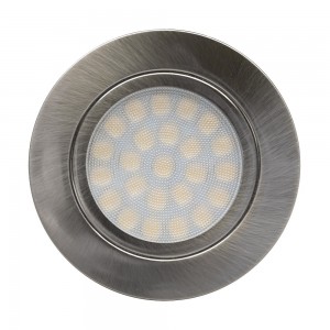 LED светильник для мебели Mini серебряный круглый 220-240V 4W 330lm CRI80 60° IP44 4200K дневной белый