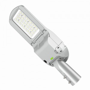 LED street light PROLUMEN Poseidon gray 230V 40W 6400lm CRI80 65x145° IP66 3000K warm white