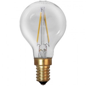 LED bulb Star Trading Filament P45 SOFT GLOW 353-11 230V 1.5W 120lm CRI80 E14 360° IP44 2100K warm white