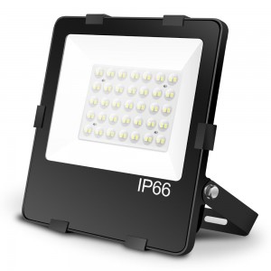LED Prožektor PROLUMEN Recon must 230V 30W 4500lm CRI70 120° IP66 5000K päevavalge