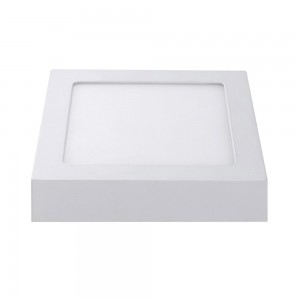 Потолочный LED светильник AIGOSTAR E6 122x122 белый квадрат 230V 9W 470lm CRI80 160° IP20 3000K теплый белый