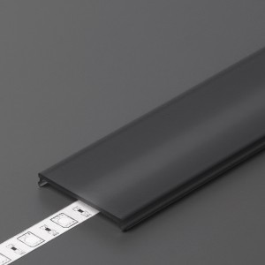 Aluminium profile cover TOPMET C9, black 40%, 2m