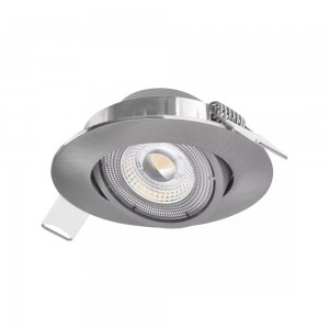LED downlight EMOS SIMMI gray round 230V 5W 450lm CRI80 100° IP20 3000K warm white