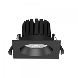 Локальный LED светильник PROLUMEN DL104B 2.5 черный квадрат 230V 10W 870lm CRI80 36° IP65 3000K теплый белый