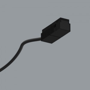 Power track Spectra Lighting 600 mm Feed Cable power terminal Profile 1/2 black 48V IP20