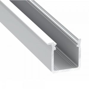 Aluminium profile LUMINES Type J 2m silvery