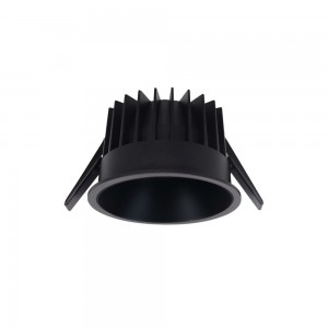 LED downlight PROLUMEN Chelsea DALI black round 230V 45W 3800lm CRI90 38° IP54 3000K warm white