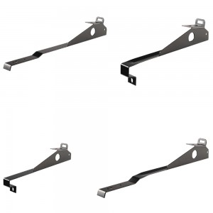 Mounting clip for stone roofs RR33 (gaskets and screws included) black