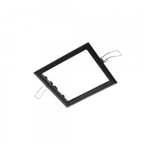 LED security light INTELIGHT Starlet QUAD Frame for recessed installation black square IP20