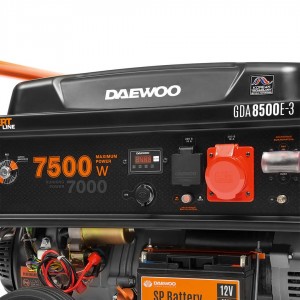 Elektrigeneraator Daewoo GDA 8500E-3 (3 faasi 400V) bensiin 7500W
