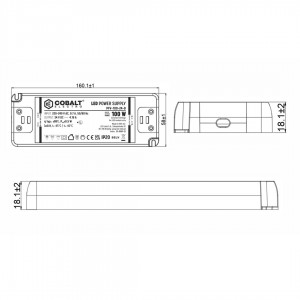 Блок питания для светильника 24V DC PFV-100-24 230V 100W IP20