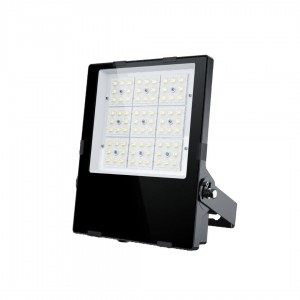 LED floodlight PROLUMEN Slim black 230V 100W 16000lm 120X150° IP66 740