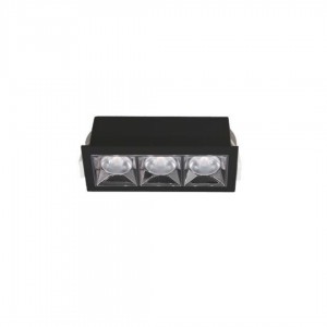 LED downlight PROLUMEN Rennes black 230V 12W 1100lm 50° IP20 930