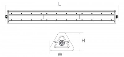 LED industrial light PROLUMEN Hemera white 230V 200W 32000lm 30x90° IP66 840