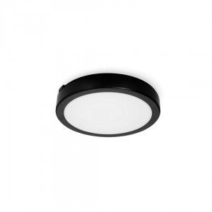 Dome light Nairos G2 black 230V 24W 2280lm CRI80 120° IP65 3000K, 4000K, 6000K WW/DW/CW