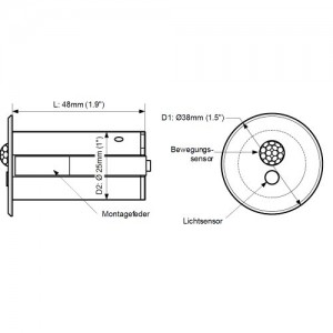 Датчик движения Casambi SEMLBT белый 230V IP20 Casambi