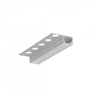 Aluminium profile TOPMET UNI-TILE12 180deg C PLU 3m silvery