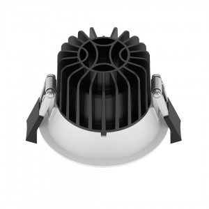 LED-alasvalo PROLUMEN DL416 2.5 valkoinen pyöreä  230V 10W 800lm 36° IP54 TRIAC 930