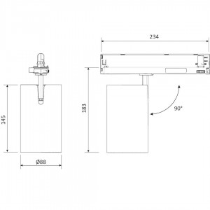 Siinivalgusti PROLUMEN Arnsberg 2 R HE valge 230V 43.4W 4700lm 37° IP20 930