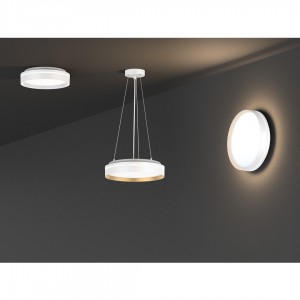 Plafoon PROLUMEN AL181 D250 valge ümar 230V 12W 1260lm 110° IP44 930