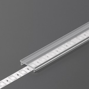 Крышка алюминиевого профиля TOPMET F click transparent 95% 2m