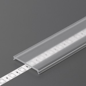 Крышка алюминиевого профиля TOPMET C9 click transparent 95% 2m