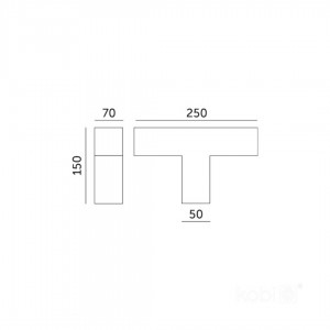 Ceiling light KOLINE K2 T – extension black 230V 11W 1100lm CRI80 110° IP20 3000K, 4000K, 6500K 3CCT