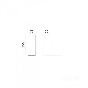 Ceiling light KOLINE K2 L – extension black 230V 8W 800lm CRI80 110° IP20 3000K, 4000K, 6500K 3CCT