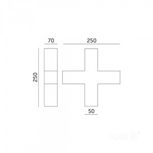 Ceiling light KOLINE K2 X – extension black 230V 15W 1500lm CRI80 110° IP20 3000K, 4000K, 6500K 3CCT