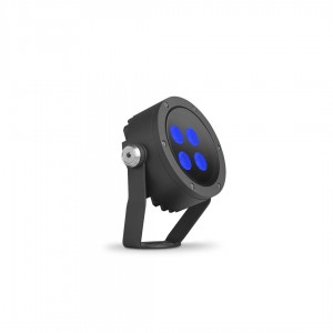 Prozektor Piston 140 must 12V 16W 1419lm IP67 RGB+4000K RGBW päevavalge