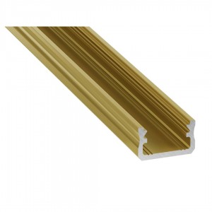 Aluminium profile LUMINES Type A 2m golden