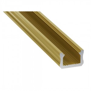 Aluminium profile LUMINES Type X 2m golden