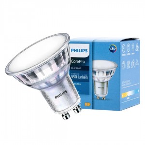 LED bulb PHILIPS Corepro LEDspot 230V 4.6W 355lm GU10 36° 827