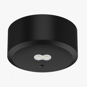 LED Turvavalgusti PROLUMEN M2, 3h must ümar 230V 3.5W 240lm IP20 DALI 750