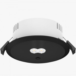 LED Turvavalgusti PROLUMEN M2, 3h must ümar 230V 3.5W 240lm IP20 DALI 750