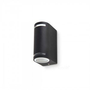 Facade luminaire Quazar 9 2x black 230V GU10 IP44