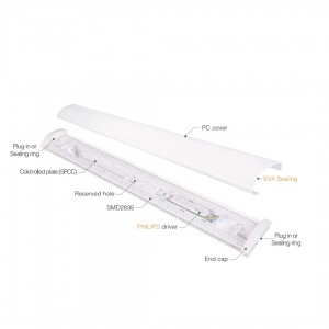 LED valgusti ECO Bianca BFLH-12-36C1 valge 230V 21-36W 5760lm CRI80 120° IP44 3000K, 3500K, 4000K 3CCT
