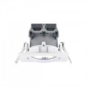 LED-alasvalo Trio Lighting Pamir valkoinen nelikulmainen 5,5W 345lm IP23 3000K lämmin valkoinen